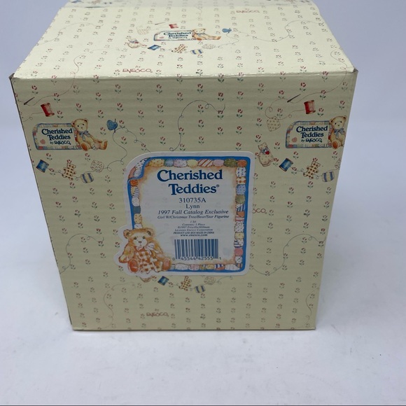 1997 Cherished Teddies 310735A Lynn “ Girl with Christmas Tree - Picture 10 of 12